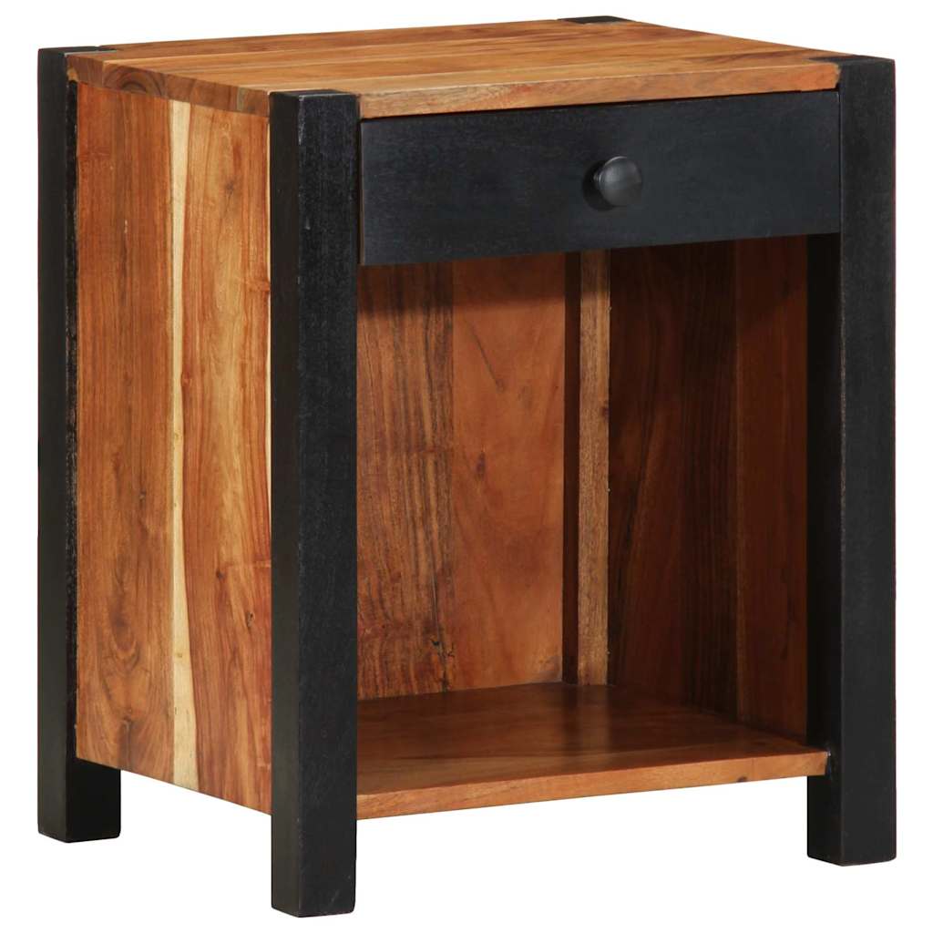 Нощно шкафче 40x35x50 см от масивно дърво акация