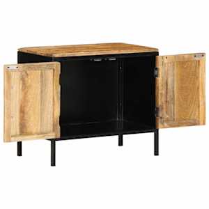 Noční skříňka 2 pcs Hnědá a černá 50 x 30 x 45 cm - obrázek 5