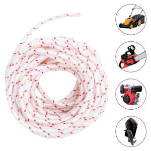 Startovací šňůra bílo-červená Ø 5 mm 10 m nylon - obrázek 2