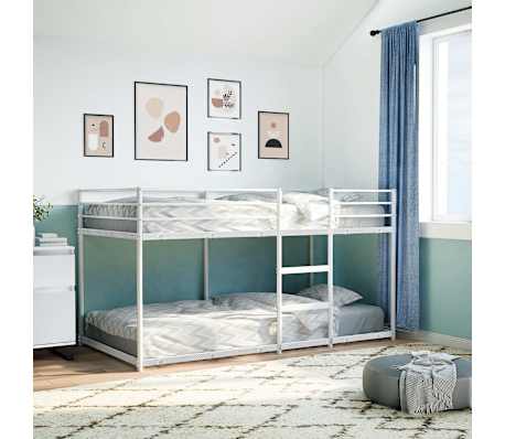 vidaXL k&oslash;jeseng uden madras 100x190 cm st&aring;l sort