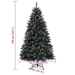 Umělý vánoční stromek se 150 LED 150 cm - obrázek 12