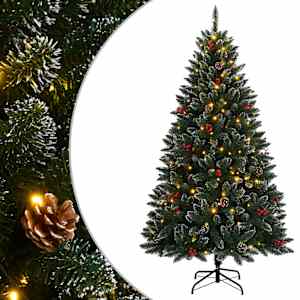 Umělý vánoční stromek s 300 LED 210 cm - obrázek 1