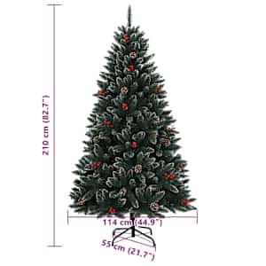 Umělý vánoční stromek s 300 LED 210 cm - obrázek 12
