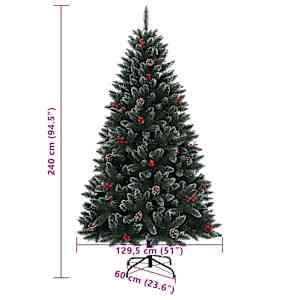 Umělý vánoční stromek s 300 LED 240 cm - obrázek 12