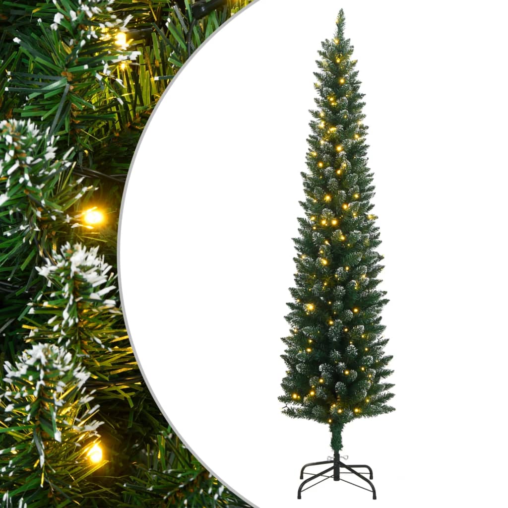 Künstlicher Weihnachtsbaum Schlank 150 LEDs 120 cm