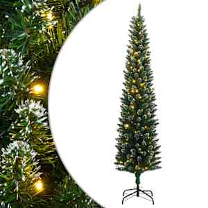 Umělý úzký vánoční stromek se 150 LED 150 cm - obrázek 1