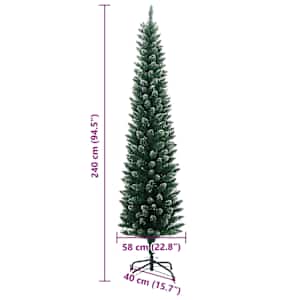 Umělý úzký vánoční stromek s 300 LED 240 cm - obrázek 12