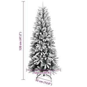 Umělý vánoční stromek se 150 LED a sněhem 120 cm - obrázek 12