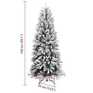 Umělý vánoční stromek se 150 LED a sněhem 150 cm - obrázek 11