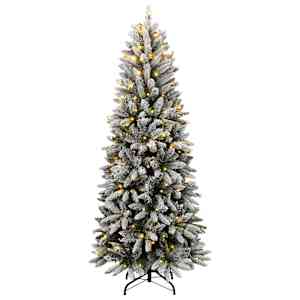 Umělý vánoční stromek s 300 LED a sněhem 180 cm - obrázek 2