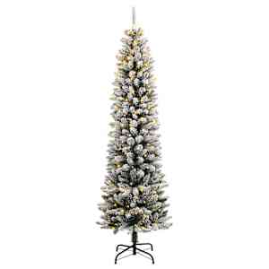 Umělý vánoční stromek se 150 LED a sněhem 120 cm - obrázek 2