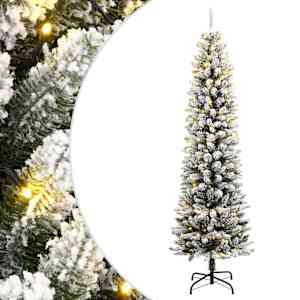 Umělý vánoční stromek se 150 LED a sněhem 150 cm - obrázek 1