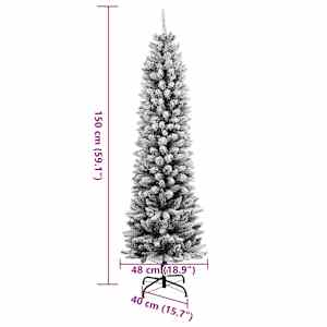 Umělý vánoční stromek se 150 LED a sněhem 150 cm - obrázek 12