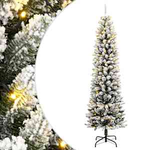 Umělý vánoční stromek s 300 LED a sněhem 180 cm - obrázek 1