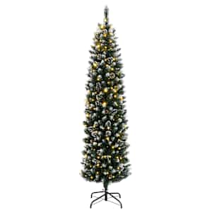 Umělý úzký vánoční stromek se 150 LED 120 cm - obrázek 3