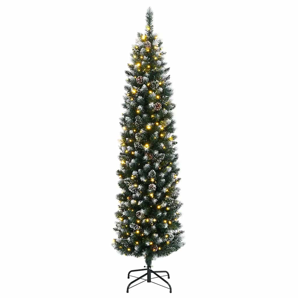 Thumbnail - vidaXL Künstlicher Weihnachtsbaum Schlank 300 LEDs 180 cm