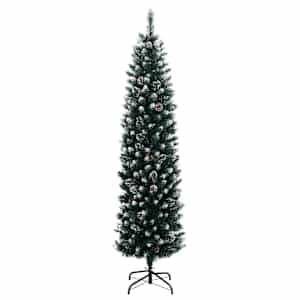 Umělý úzký vánoční stromek s 300 LED 210 cm - obrázek 2