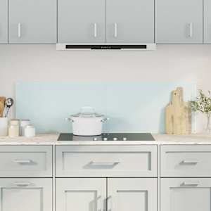 Kuhinjska zaščitna obloga 2 kosa bela 70x60 cm kaljeno steklo