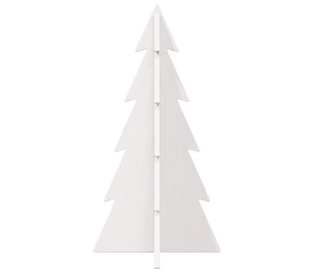 vidaXL Wooden Christmas Tree for Decoration White 59.5 cm Solid Wood Pine