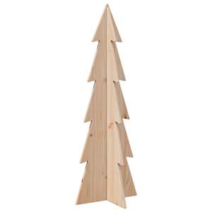 Dřevěný vánoční stromeček na ozdoby 112 cm masivní borové dřevo - obrázek 2