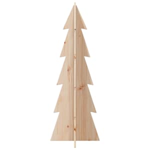 Dřevěný vánoční stromeček na ozdoby 112 cm masivní borové dřevo - obrázek 4