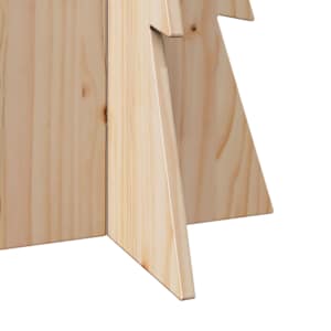 Dřevěný vánoční stromeček na ozdoby 112 cm masivní borové dřevo - obrázek 6
