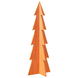 Dřevěný vánoční stromek na ozdoby voskově hnědý 112 cm borovice - obrázek 2