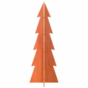 Dřevěný vánoční stromek na ozdoby voskově hnědý 112 cm borovice - obrázek 4