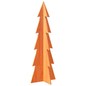 Dřevěný vánoční stromek na ozdoby voskově hnědý 112 cm borovice - obrázek 5