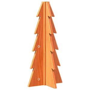 vidaXL puidust j&otilde;ulupuu kaunistuseks, vahapruun, 49 cm, m&auml;nnipuit