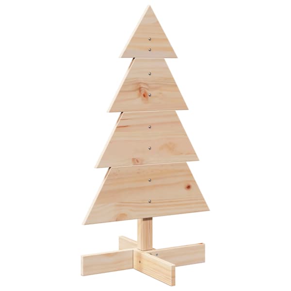 vidaXL puidust j&otilde;ulupuu kaunistuseks, 80 cm, m&auml;nnipuit