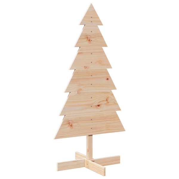 vidaXL puidust j&otilde;ulupuu kaunistuseks, 120 cm, m&auml;nnipuit