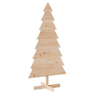 vidaXL puidust j&otilde;ulupuu kaunistuseks, 150 cm, m&auml;nnipuit