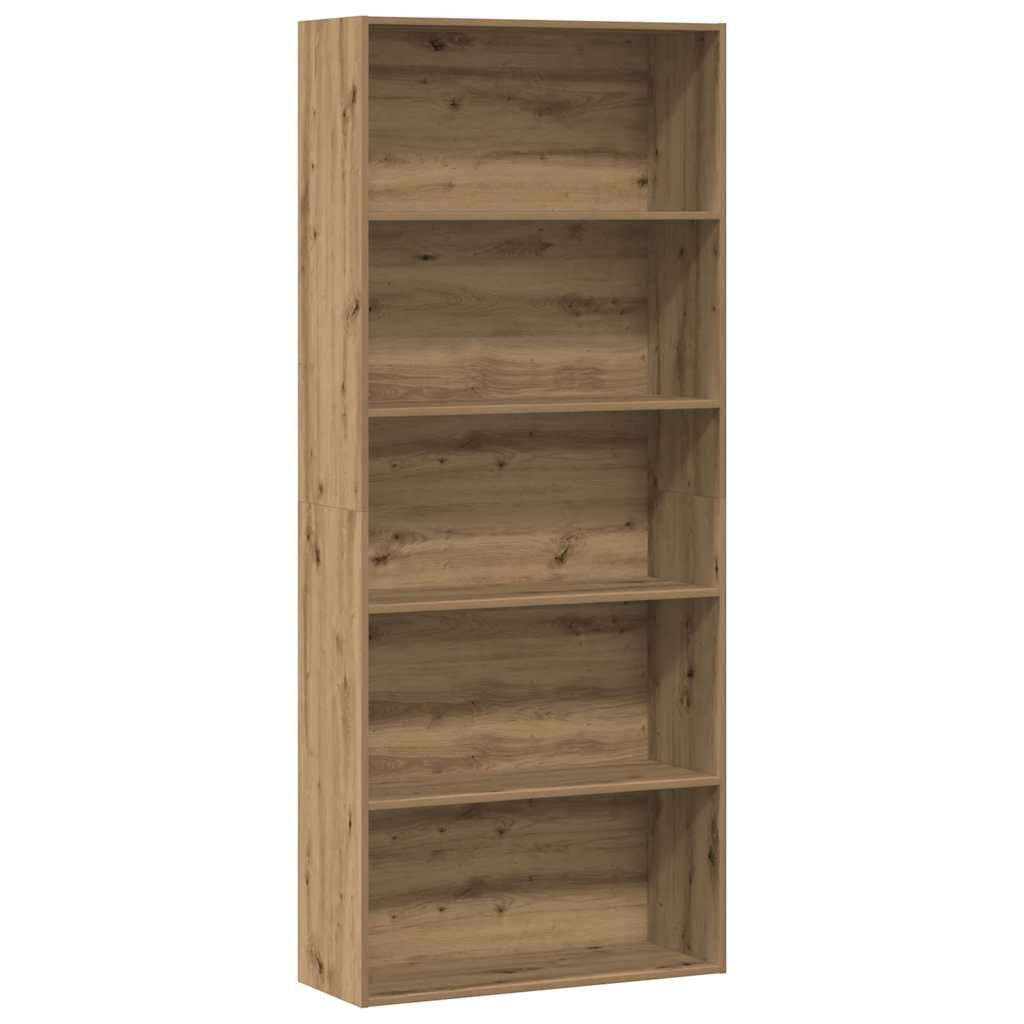 vidaXL Bibliotecă, stejar artizanal, 80x30x189 cm, lemn prelucrat