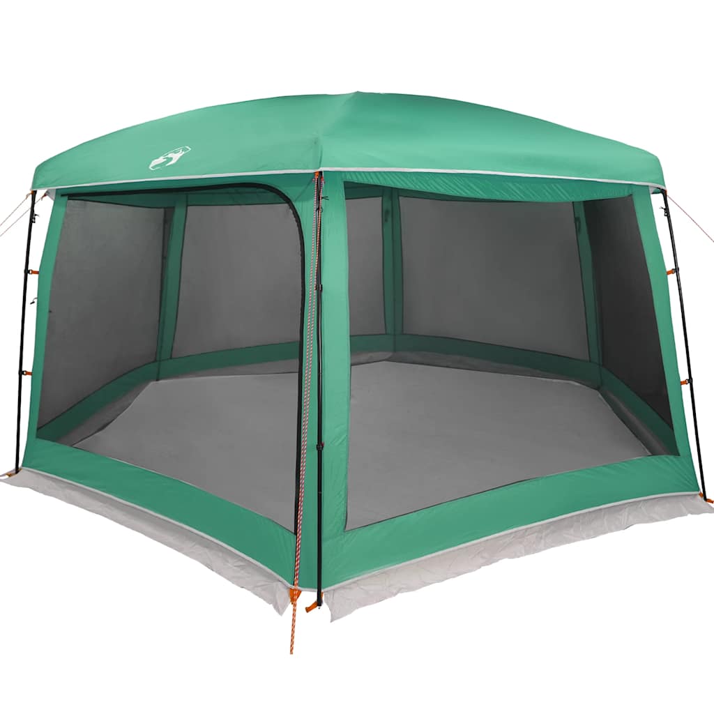 vidaXL Zwembadtent uitneembare buiten- gaaswanden 670x590 cm zeegroen afbeelding