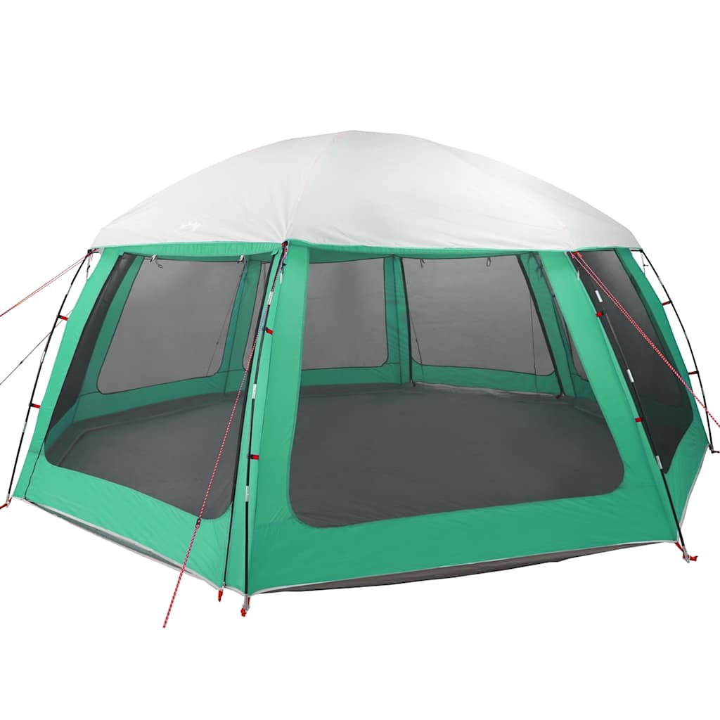 vidaXL Zwembadtent uitneembare buiten- gaaswanden 612x612 cm zeegroen afbeelding