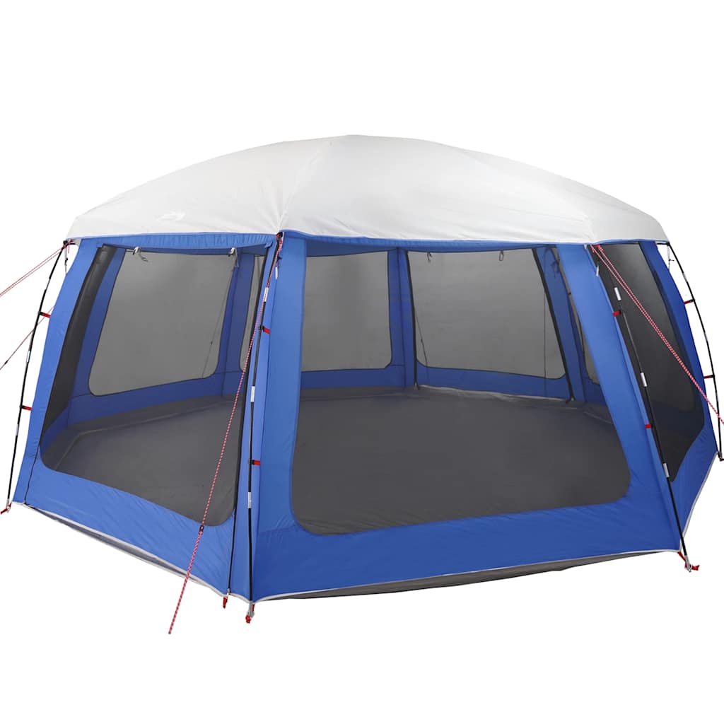 vidaXL Zwembadtent afneembare buitentent gaaswanden azuurblauw afbeelding