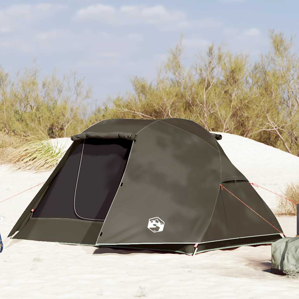 Tenda de pesca para 3 pessoas impermeável castanho