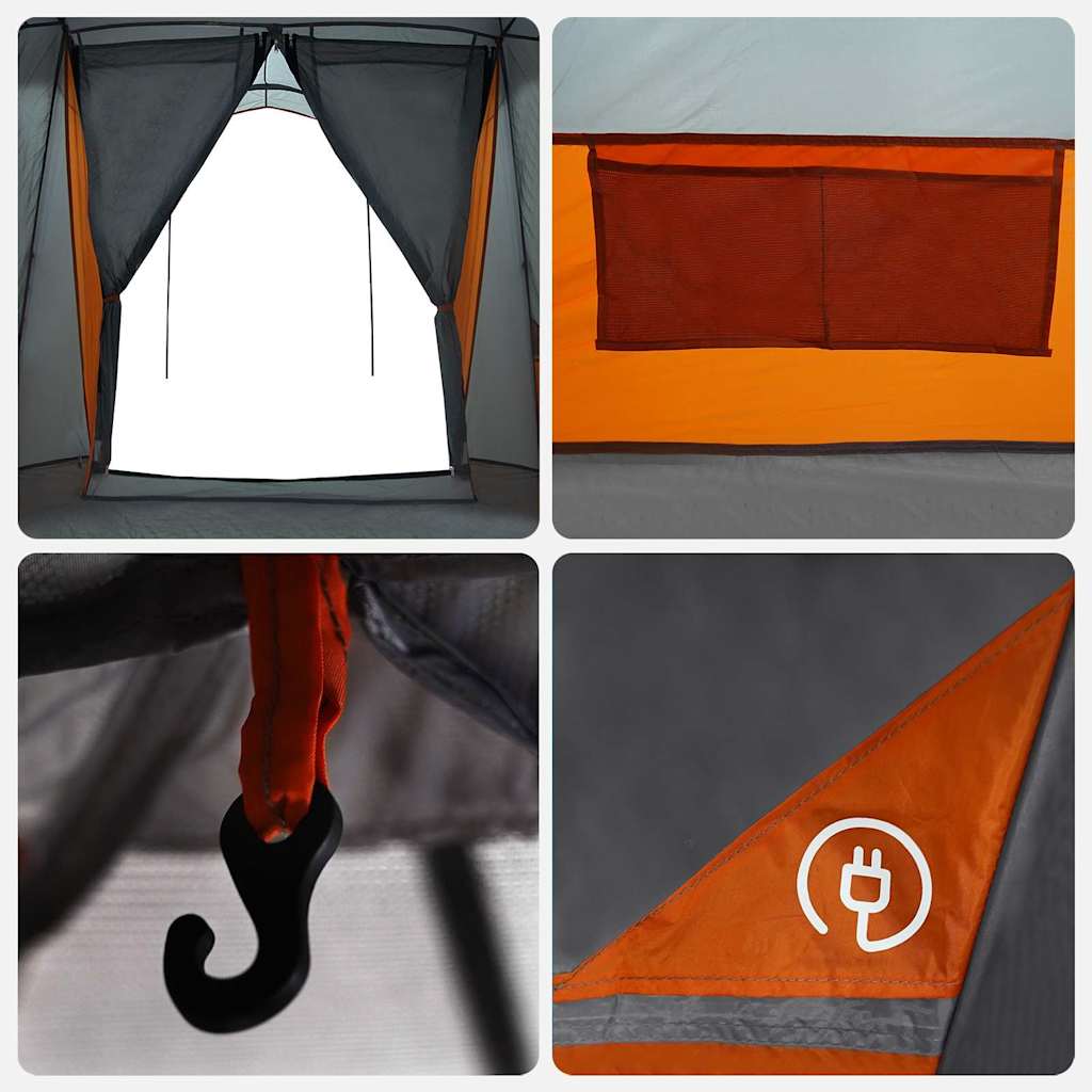 Rodinný stan se střechou Šedá a oranžová 721 x 335 x 212 cm - obrázek 15