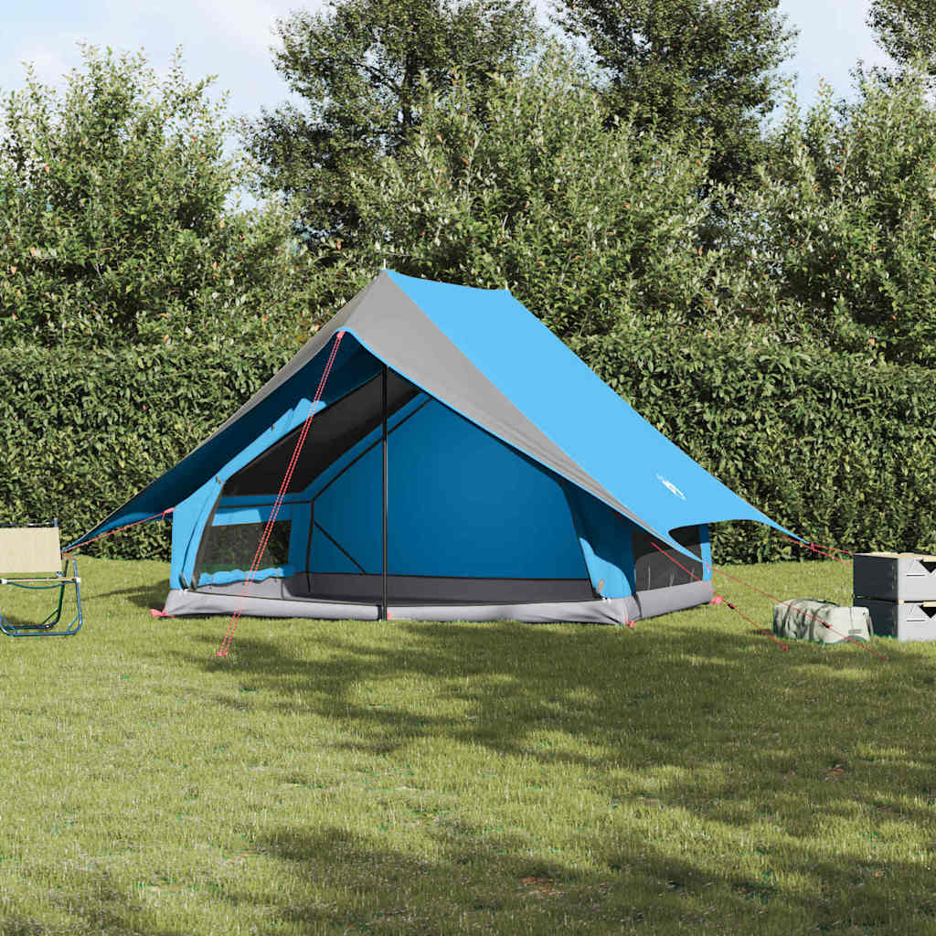 kempingová tenda A-ramenná 5-členná modrá vodotesná 4100677