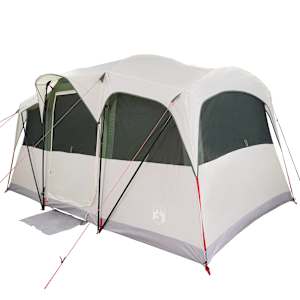 vidaXL Peretelk katusega &otilde;huavaga Valge ja roheline 435 x 255 x 216 cm