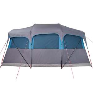 Rodinný stan Modrý a šedý 435 x 255 x 216 cm Polyester a ocel - obrázek 6