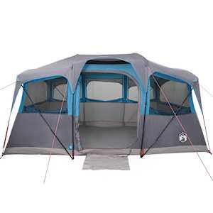 Rodinný stan Modrý a šedý 435 x 255 x 216 cm Polyester a ocel - obrázek 10
