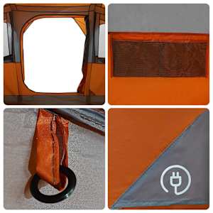 Rodinný stan se střechou Oranžová a oranžová 435 x 255 x 216 cm - obrázek 15