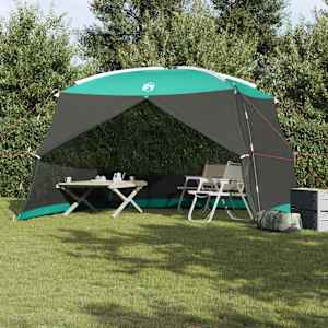 Šotor z mrežo proti komarjem Morsko zelena 380 x 380 x 225 cm
