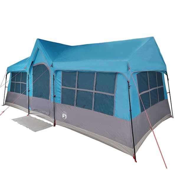 vidaXL Peretelk Sinine ja Hall 622 x 295 x 238 cm Pol&uuml;ester ja teras