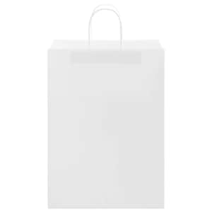 Papírové tašky 50 ks s uchy bílé 32x17x44 cm - obrázek 5