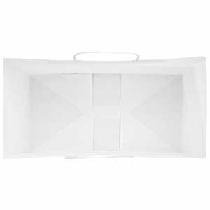 Papírové tašky 50 ks s uchy bílé 32x17x44 cm - obrázek 8