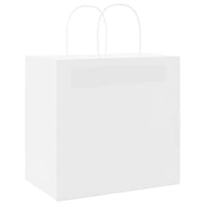 Papírové tašky 250 ks s uchy Bílá 26x17x25 cm - obrázek 7