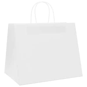 Papírové sáčky 250 ks s uchy bílé 32x22x24 cm - obrázek 4
